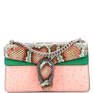 Gucci Small Dionysus Bag Python with Ostrich and Leather